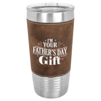 I Am Your Father's Day Papa Father's Day Sweatshirt Leatherette Tumbler | Artistshot