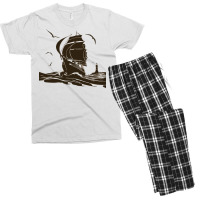 Sailing Into Adventure Men's T-shirt Pajama Set | Artistshot