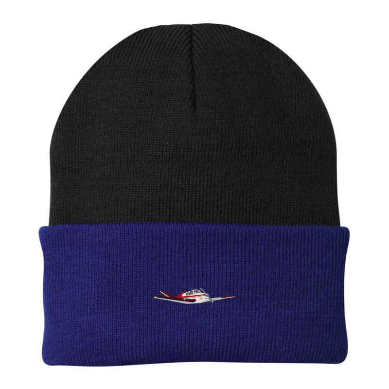 Bonanza 35 V-tail Airplane Illustration Beanie by cm-arts | Artistshot