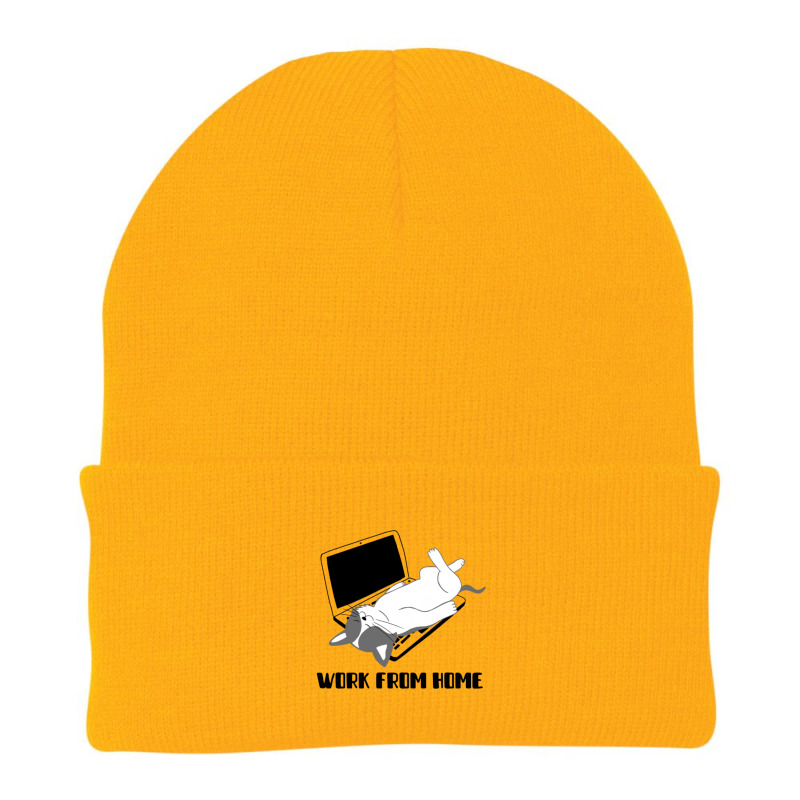 Work From Home Beanie by atereabag | Artistshot