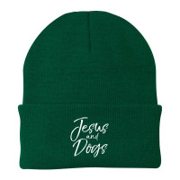 Funny Christian Gift Cute Jesus And Dogs Beanie | Artistshot