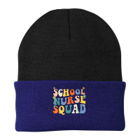 Groovy School Nurse Squad Coping Skills Back To School T Shirt Beanie | Artistshot