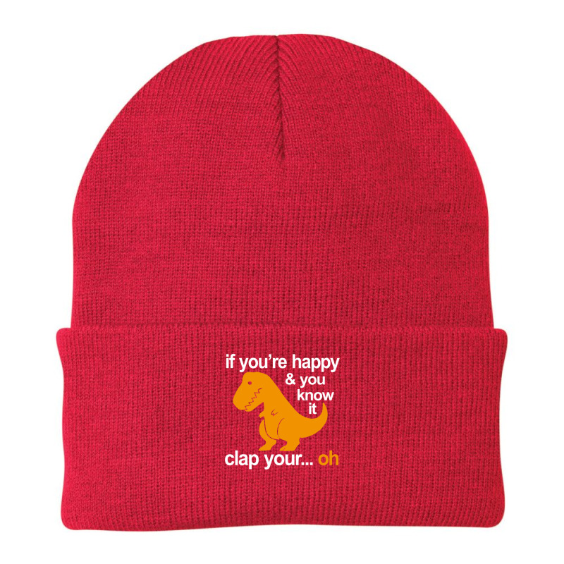 Trex Clap Your Hands Beanie | Artistshot