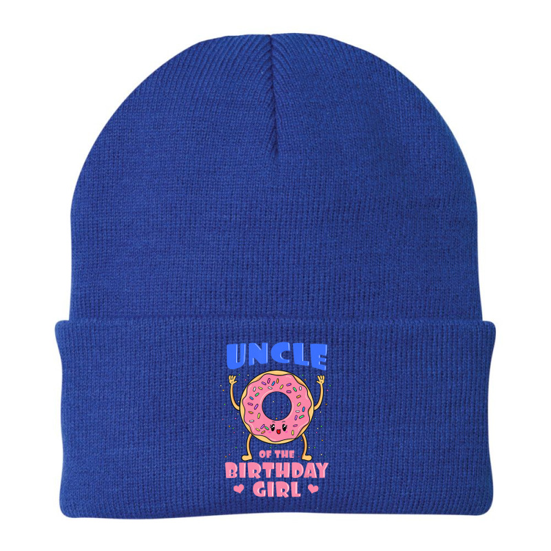 Uncle Of The Birthday Girl Donut Bday Party Tio Granduncle Beanie | Artistshot