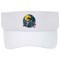 Horror Clubhouse In Park Halloween Spooky Characters Costume Visor Hat | Artistshot