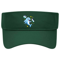 Dolphin In Space Oriented Aroace Visor Hat | Artistshot