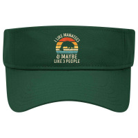 I Like Manatees And Maybe 3 People Sea Cow Lover Retro Men Visor Hat | Artistshot