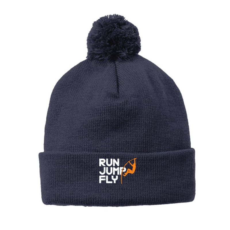 Run Jump Fly Pole Vault Pole Jumping Track And Filed T Shirt Pom Pom Beanie by riogasehzilahiy | Artistshot