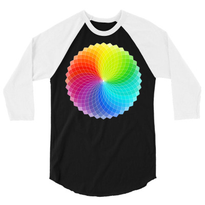 Color Wheel T  Shirt Color Wheel T  Shirt 3/4 Sleeve Shirt Designed By Maximilian36808