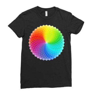 Color Wheel T  Shirt Color Wheel T  Shirt Ladies Fitted T-shirt Designed By Maximilian36808