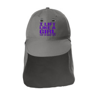 I Lift Like A Girl   Try To Keep Up! Tank Top Sun Shade Cap | Artistshot