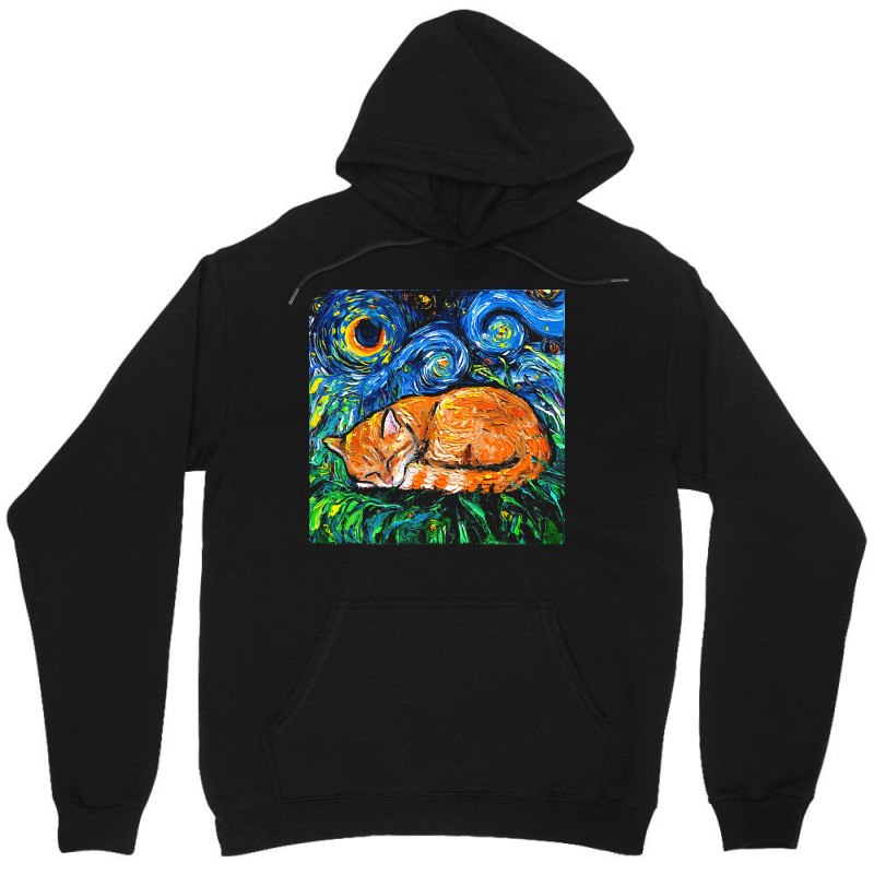 Tabby Cat T  Shirt Orange Tabby Night Full Image T  Shirt Unisex Hoodie | Artistshot