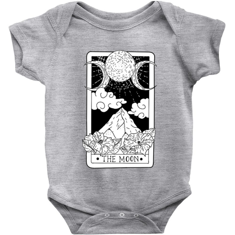 The Moon Tarot Card Baby Bodysuit by ninoron | Artistshot