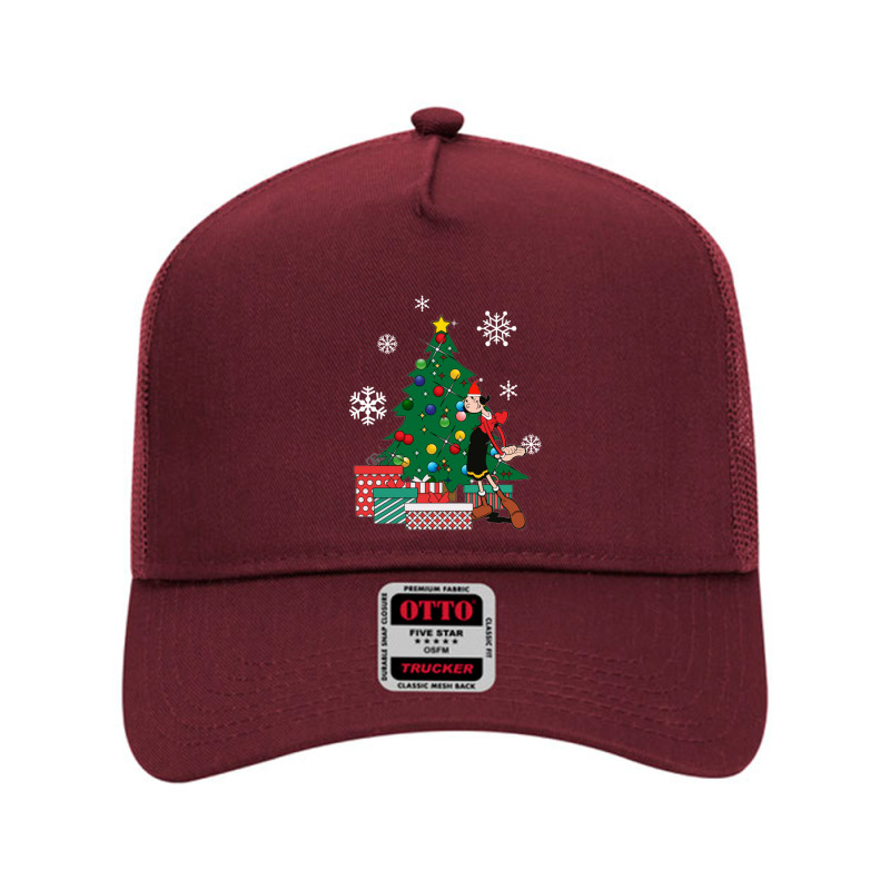 Olive Oyl Around The Christmas Tree Popeye Mesh Back Trucker Hat | Artistshot