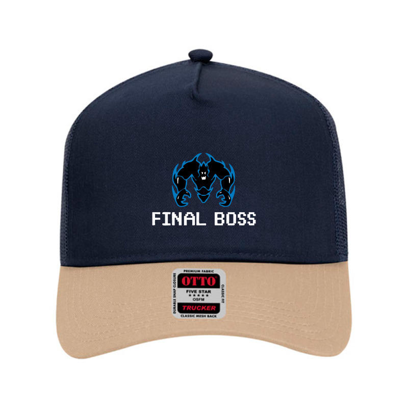 Final Boss Team Mesh Back Trucker Hat by kolatian | Artistshot