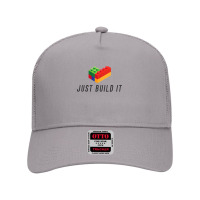 Just Build It Blocks Bricks Building Blocks Toy T Shirt Mesh Back Trucker Hat | Artistshot