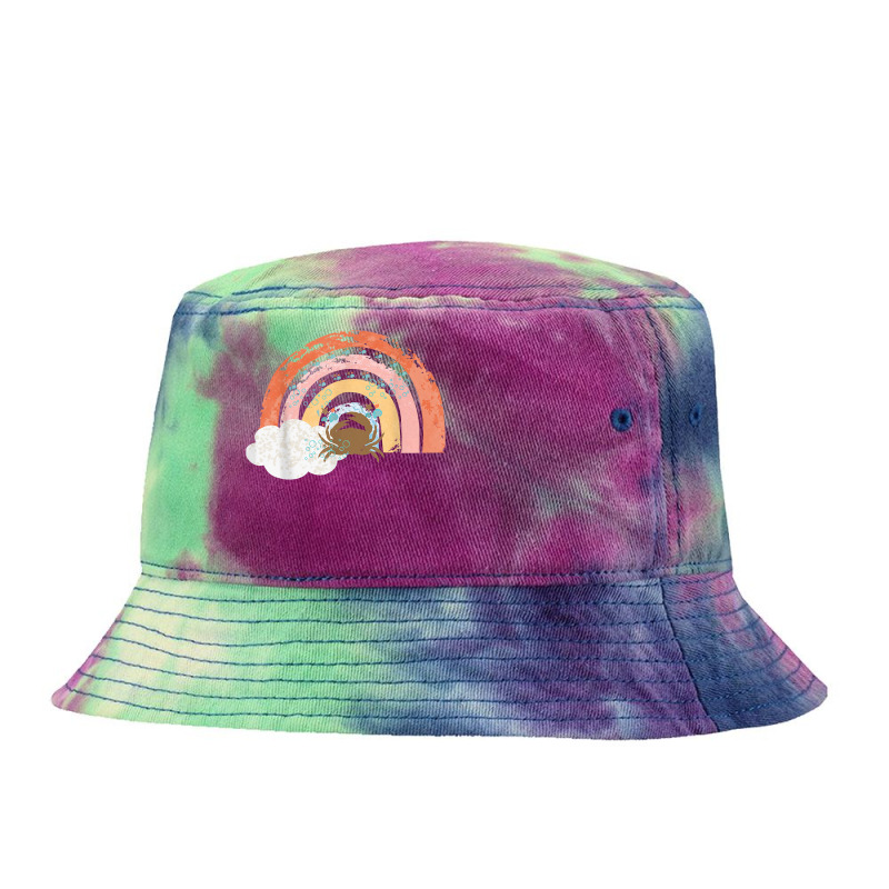 Crustacean Core Aesthetic Crustaceans Crab Sea Shells Design T Shirt Tie Dyed Bucket Hat | Artistshot