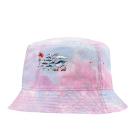 Sea Creatures Collection, Fish Shark Whale Moonfish Fish Motif T Shirt Tie Dyed Bucket Hat | Artistshot