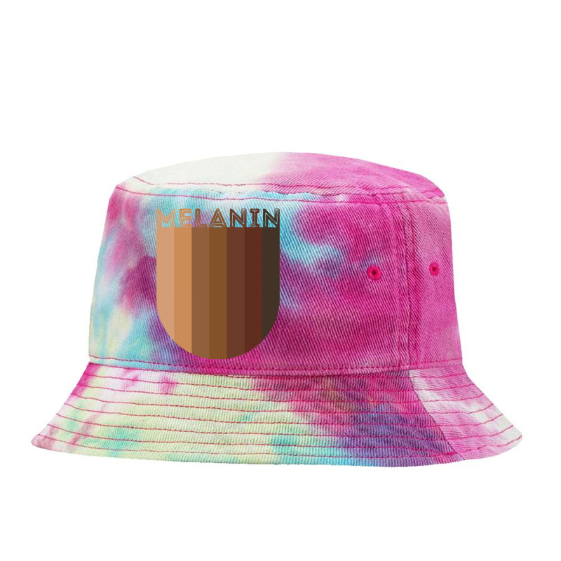 Drippin Melanin Shirt For Women Pride   Gifts Black History Essential Tie Dyed Bucket Hat | Artistshot