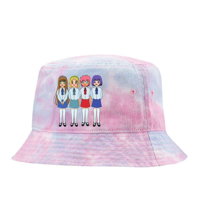 Mask Anime Cute My Favorite People Tie Dyed Bucket Hat by KarenArtists | Artistshot