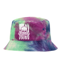 Truck Driver Patriotic Trucker Independence Day Teamster T Shirt Tie Dyed Bucket Hat | Artistshot