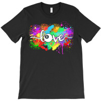 Billiards T  Shirt Billiards Love Colorful Typography Art 8 Ball Pool T-shirt | Artistshot