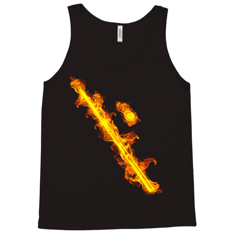 Billiards T  Shirt Fire Billiards Cue Stick And Billiard Ball T  Shirt Tank Top | Artistshot