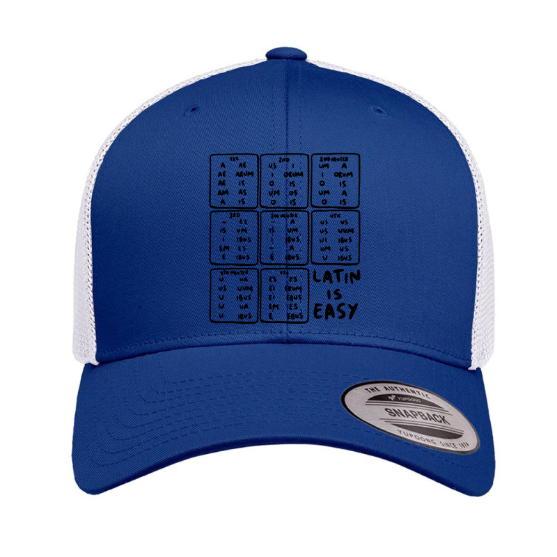 Latin Declensions Cheatsheet Ladies Retro Trucker Cap by Vario | Artistshot