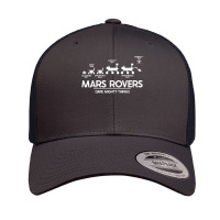 Mars Perseverance Rover Dare Mighty Things Landing Timeline T Shirt Retro Trucker Cap | Artistshot