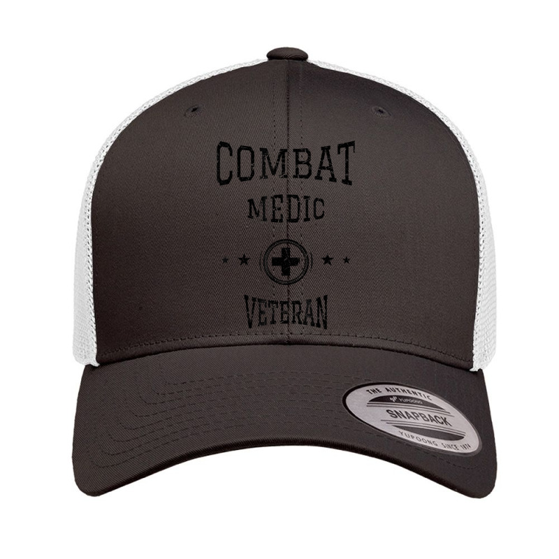 Army Combat Medic Veteran T Shirt Retro Trucker Cap by johnjosephmenk | Artistshot