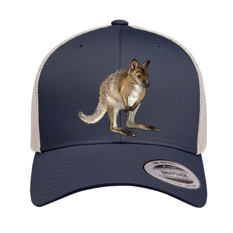 Hand Drawn Wallaby Animal Retro Trucker Cap by LillyAllenDesigns | Artistshot