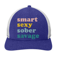 Retro Vintage Smart Sexy Sober Savage Recovery Snapback Trucker Cap | Artistshot