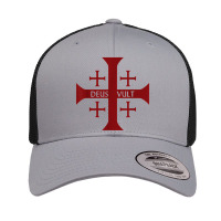 Crusader Christianity Deus Vult God Will Retro Trucker Cap | Artistshot