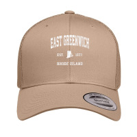 East Greenwich Rhode Island Ri Vintage Athletic Sports Desig T Shirt Retro Trucker Cap | Artistshot