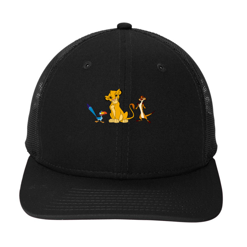 Simba Zazu And Timon   Cartoon Snapback Trucker Cap by JACQUELINEMARIASMITH | Artistshot