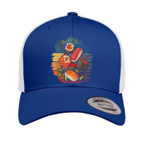 Sushi Retro Art Japan Japanese Food Lover Cuisine Chef Retro Trucker Cap | Artistshot