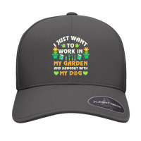 I Just Want To Work In My Garden T  Shirt I Just Want To Work In My Ga Seamless Cap | Artistshot