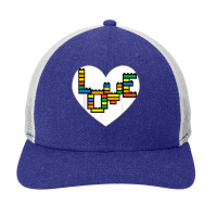 Valentines Day Love Heart Building Block Bricks Toys Snapback Trucker Cap | Artistshot