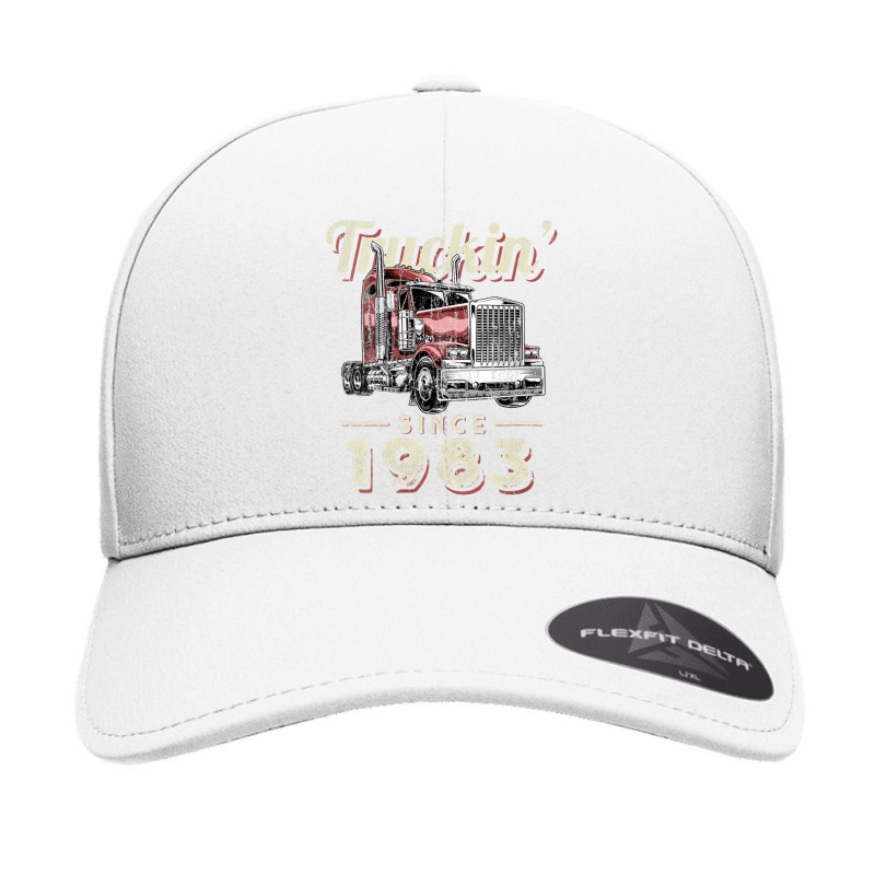 Womens Truckin Since 1983 Trucker Big Rig Driver 39th Birthday V Neck Seamless Cap by saldeenshakir | Artistshot