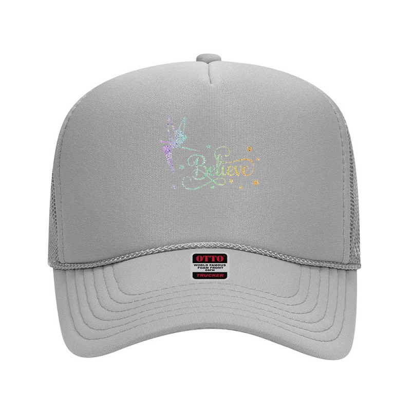 Tinkerbell Believe Funny Tinkerbellglitter Tinkerbell Glitter Fairy Ch Foam Trucker Hat by cm-arts | Artistshot