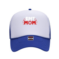 Emt Mom Emergency Medical Technicians Ems First Responder T Shirt Foam Trucker Hat | Artistshot