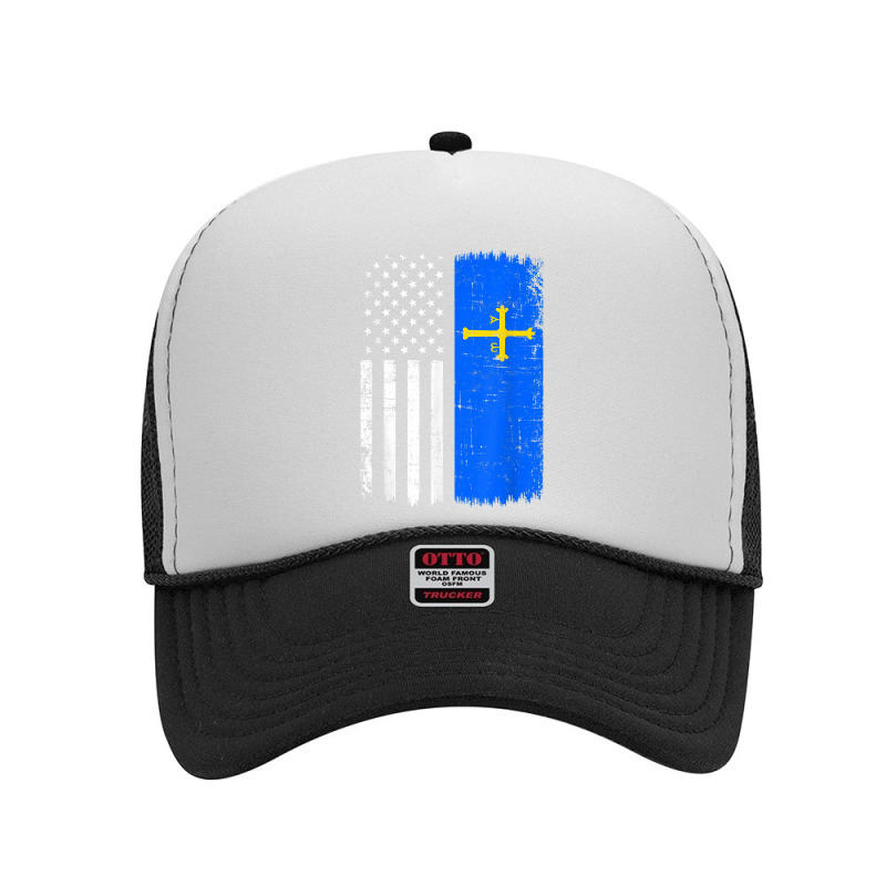 Asturias American Flag, Spain Asturias Foam Trucker Hat by pennyWelborn | Artistshot