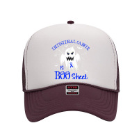 Intestinal Cancer Is Boo Sheet Blue Ribbon Halloween Foam Trucker Hat | Artistshot