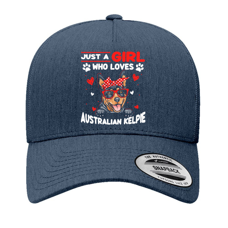 Just A Girl Who Loves Dogs T  Shirt Vintage Just A Girl Who Love Austr Yupoong Trucker Cap by umueller742 | Artistshot