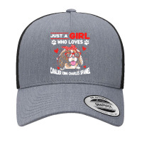 Just A Girl Who Loves Dogs T  Shirt Vintage Just A Girl Who Love Caval Yupoong Trucker Cap | Artistshot