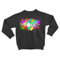 Bowling T  Shirt Bowling Love Colourful Typography Bowler Sport T  Shi Toddler Sweatshirt | Artistshot