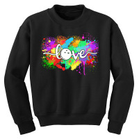 Bowling T  Shirt Bowling Love Colourful Typography Bowler Sport T  Shi Youth Sweatshirt | Artistshot