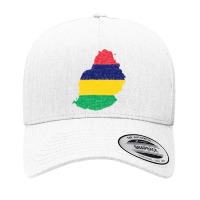 Mauritius Map Flag Drawing Line Art Yupoong Trucker Cap | Artistshot