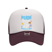 I Want To Be Marine Biologist So Life Has A Porpoise Grunge Foam Trucker Hat | Artistshot