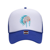 Native Indian Chief, Native Indian Chief Art, Native Indian Chief Pain Foam Trucker Hat | Artistshot